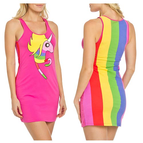 Adventure Time Lady Rainicorn Nightgown with Rainbow Back